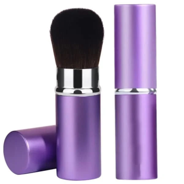 Telescopic Makeup Brush for Face, Foldable Kabuki Brush for Face, Round Powder Brush, Travel Makeup Brush, Blush, Portable Makeup Brush