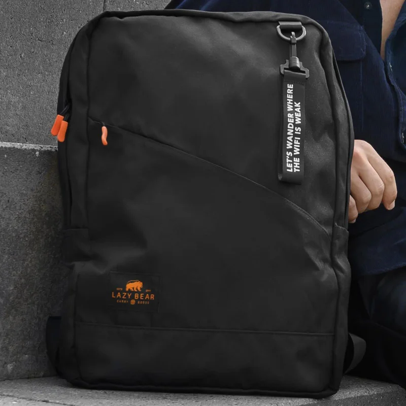 Mochila plegable negra Lemont para hombres - Mochilas