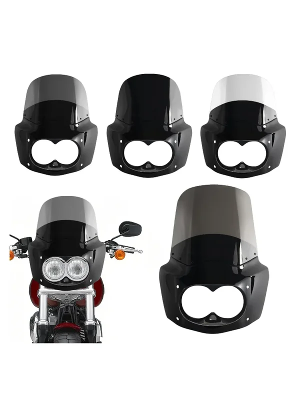 AliExpress - Fat Bob Windschutzscheibe 11" Windschutzscheibe Dyna Fat Bob Motorrad Doppellampe Verkleidung Nur für Harley Dyna Fat Bob FXDF 2008-2017