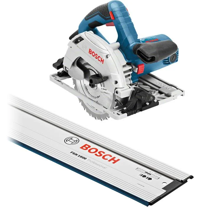 Bosch GKS 55+ GCE Cirkelsav med styreskinne, 1350 W, Maskiner
