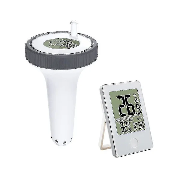 Hett erbjudande till lågt pris! Pooltermometer Digital Wifi Termometer Med Digital Pooltermometer, LCD-Skärm, IPX7 Flytande Termometer För Pool-Glad