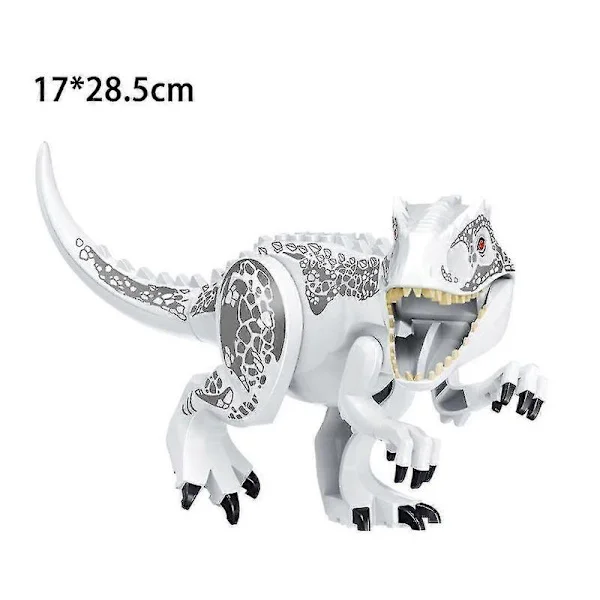 Stor Dinosauriebyggsats - Dinosauriefigurer - Indominus T Rex-byggklossar - Perfekt för barnkalas