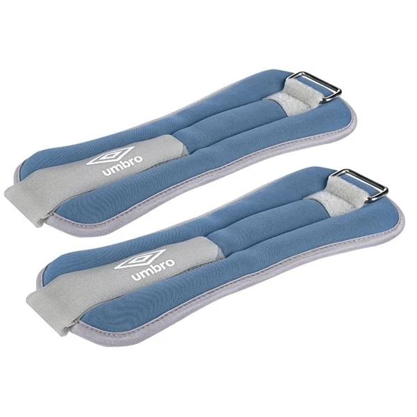 UMBRO ankelvekter 2 x 500 g / håndleddsvekter / treningsvekter / justerbare vektmansjetter