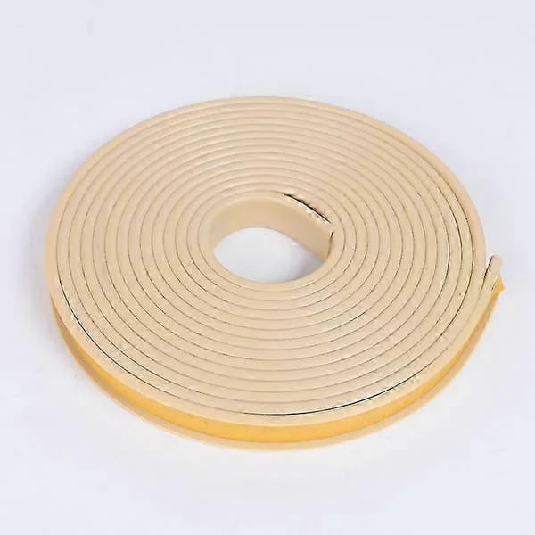 5M U-formet Kantlist Selvklebende Kantlist TPE Gummi Treplate Stol Bord Beskyttelse Møbeldekorasjon beige[qb] 18mm beige