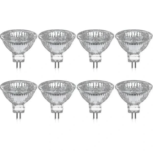 MR16 GU5.3 Halogen Lamps 35W 12V Dimmable Warm White 2800K for Home Office Restaurant Lighting 8-pack