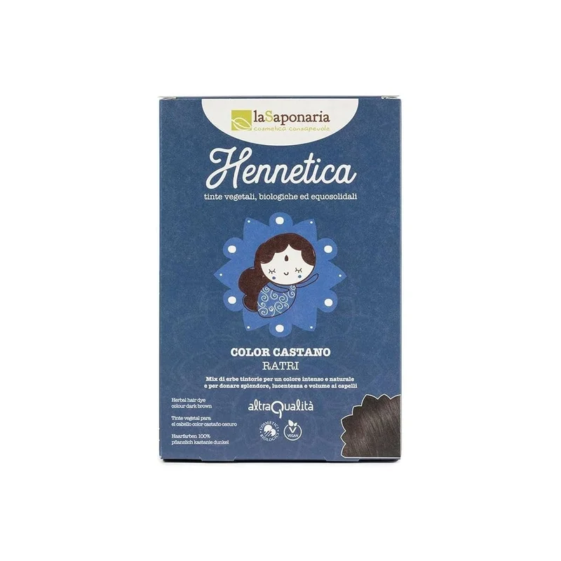 LA SAPONARIA Hennetica Tinta vegetale - RATRI 100g - Colorazione Capelli
