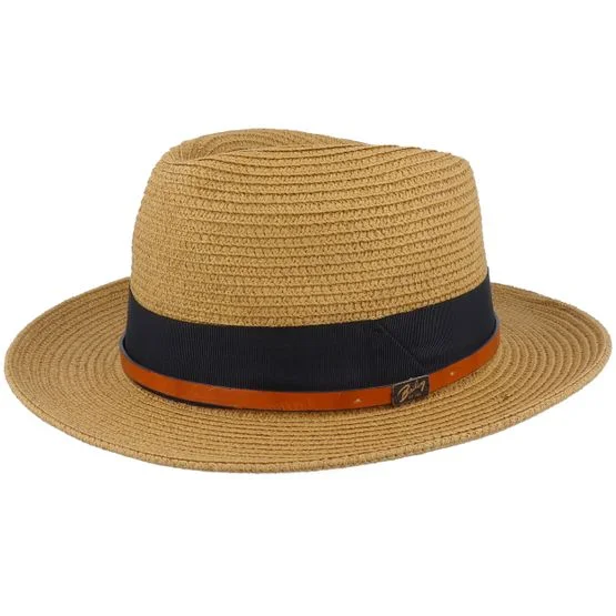 Bailey - Brun straw Hat - Denney Latte Straw Hat @ Hatstore