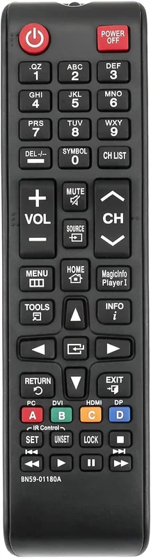 BN59-01180A TM1240A Ersättningsfjärrkontroll Kompatibel med Samsung LED Smart HDTV Hög Ljusstyrka Display TV och Skyltar ED65E ED75E ML32E ML55E