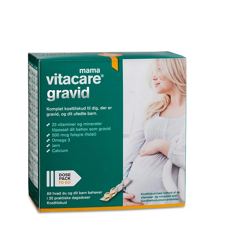 VitaCare VitaCare Mama Gravid 30 dagsdoser/breve, Børn & Forældre, Kosttilskud Til Gravide, Vitaminer Til Gravide