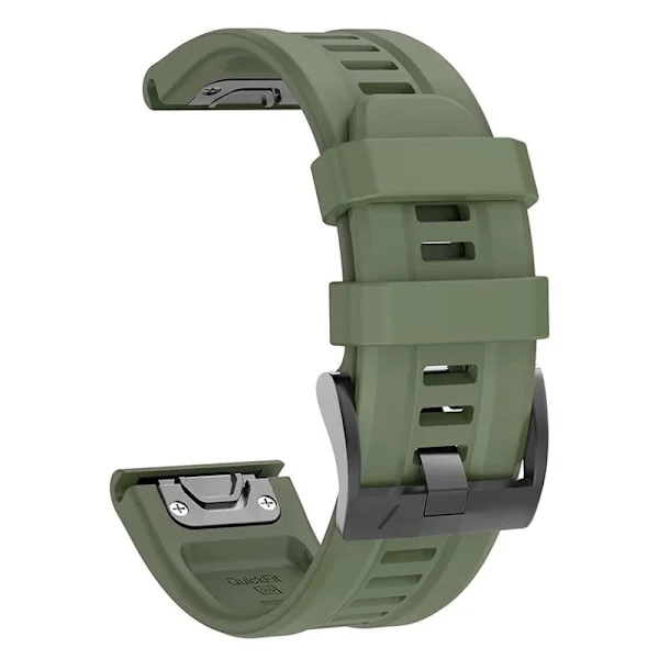 QuickFit 22mm 26mm Armband för Garmin Epix Gen 2 Silikonarmband för Garmin Fenix 7 7X 5Plus 6XPro Enduro 2 Armband ArmyGreen