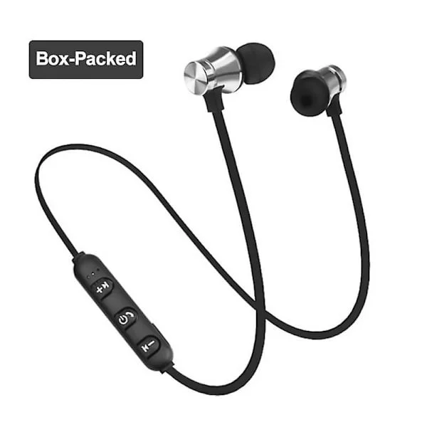 Trådlösa magnetiska Bluetooth-hörlurar Handsfree-headset med mikrofonbrusreducerande hörlurar för Huawei Xiaomi Samsung