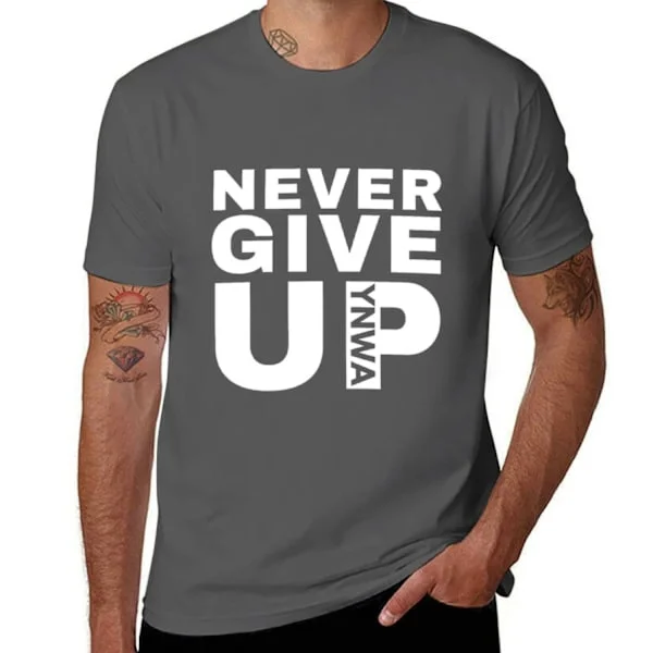 Never Give Up YNWA - Liverpool FC T-paita topit oversize t-paidat miesten miesten muoti