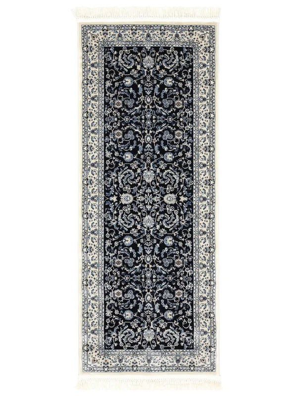 Nain Florentine Dark Blue Runner Rug Small Oeko-Tex