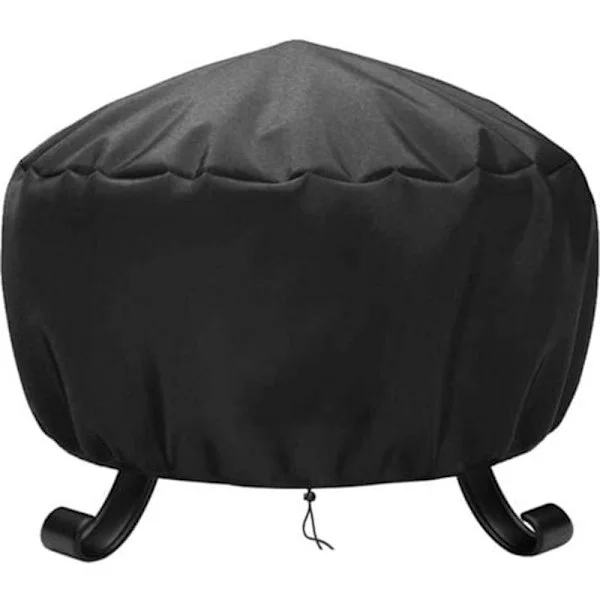 Vandtæt Rund BBQ Bålsted Cover, Vindtæt, Rivfast Bålsted Cover, BBQ Bålsted Cover, Bålsted Covers (ø77x31cm)