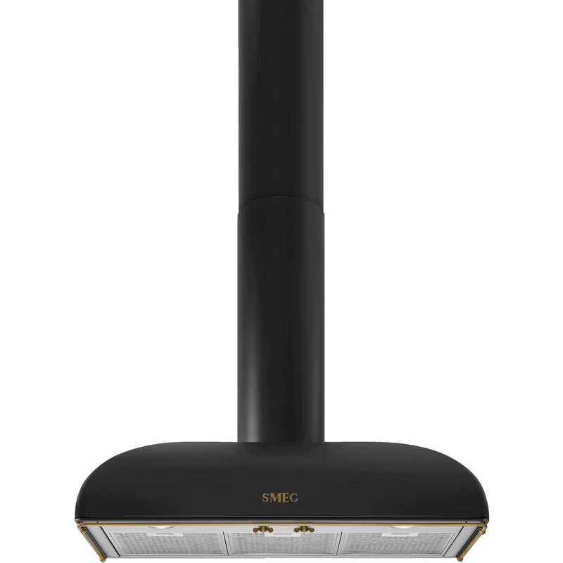 Smeg KS89AOE Vägghängd köksfläkt, 90 cm, antracit & mässing | Vitvaror > Köksfläkt | Bagaren och Kocken