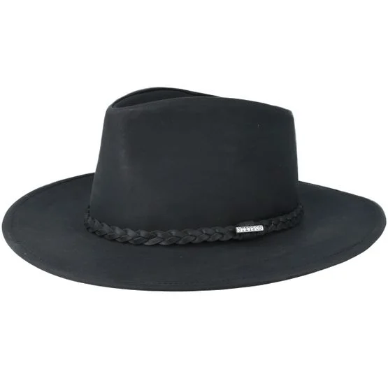 Stetson - Nero western Cappello - Buffalo Leather Black Western @ Hatstore