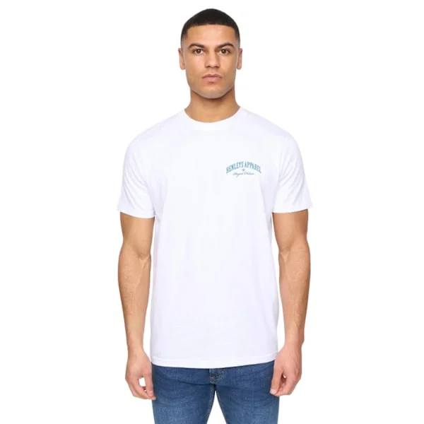 Henleys Herr Henwing T-Shirt XXL Optisk Vit