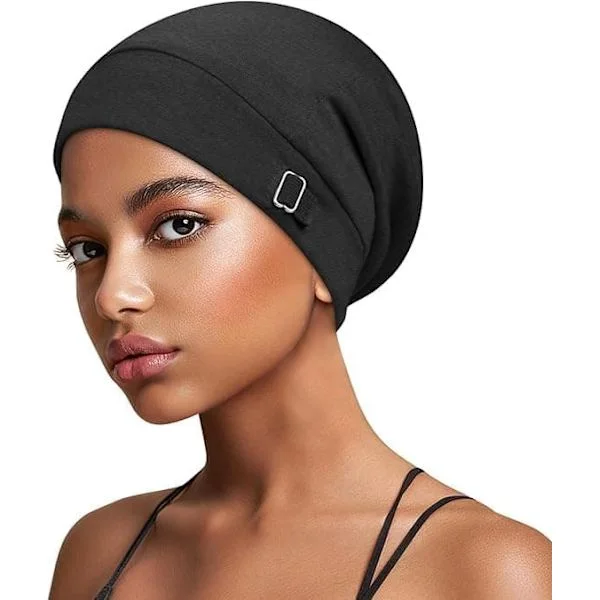 100 % Mulberry Silk Hair Care Bonnet - Luksuriøs sovehette for kvinner og menn (Organisk Mulberry Silk)