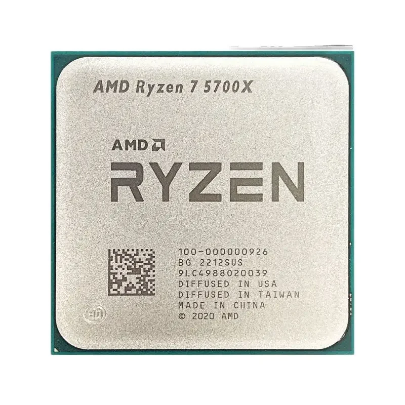 AliExpress - AMD R7 5700X Nouveau Ryzen 7 5700X 3,4 GHz Processeur Huit Cœurs 16 Threads 7NM L3=32M 100-000000926 Socket AM4