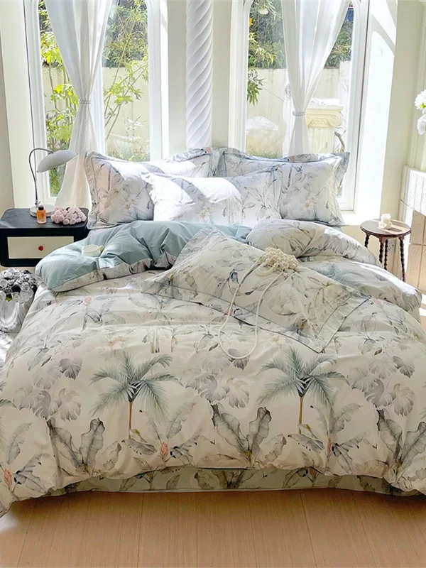 AliExpress - Bedruckter Bettbezug aus 100 % Baumwolle, 200 x 230 cm, Bettbezug, weicher Trösterbezug, Mädchenzimmer-Bettwäsche, Funda Nordica (