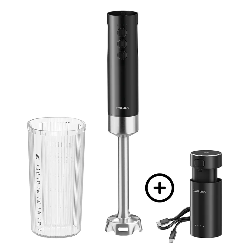 Zwilling XTEND Trådløs stavblender, startpakke med batteri - Sort | KitchenOne