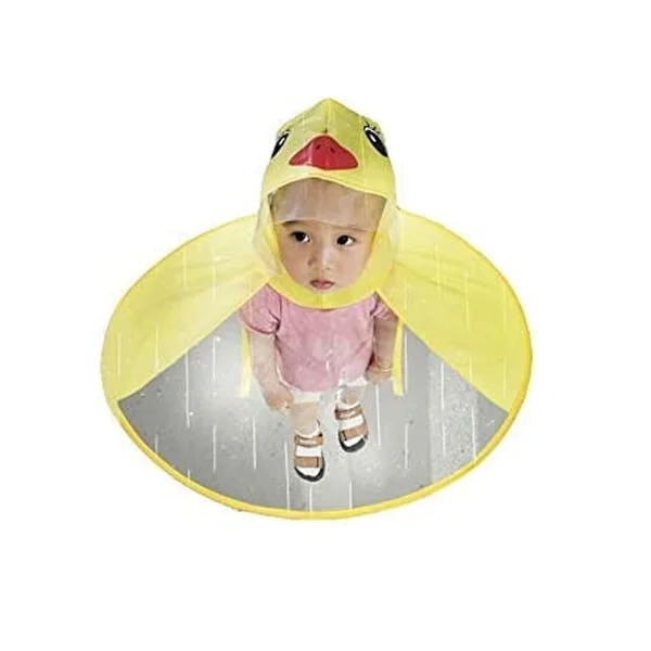Kids Raincoat, Toddler Duck Raincoat and Umbrella Hat Waterproof