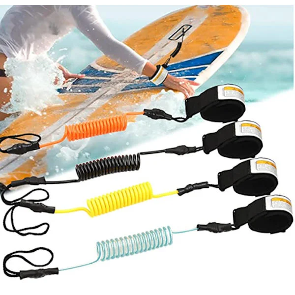 Surf Leash, Paddle Leash, Surfboard Leash, Surfboard Strap, Ankle Strap Safety Leash, Surfing Accessories, Retractable Spring Surf Paddle Board Stra