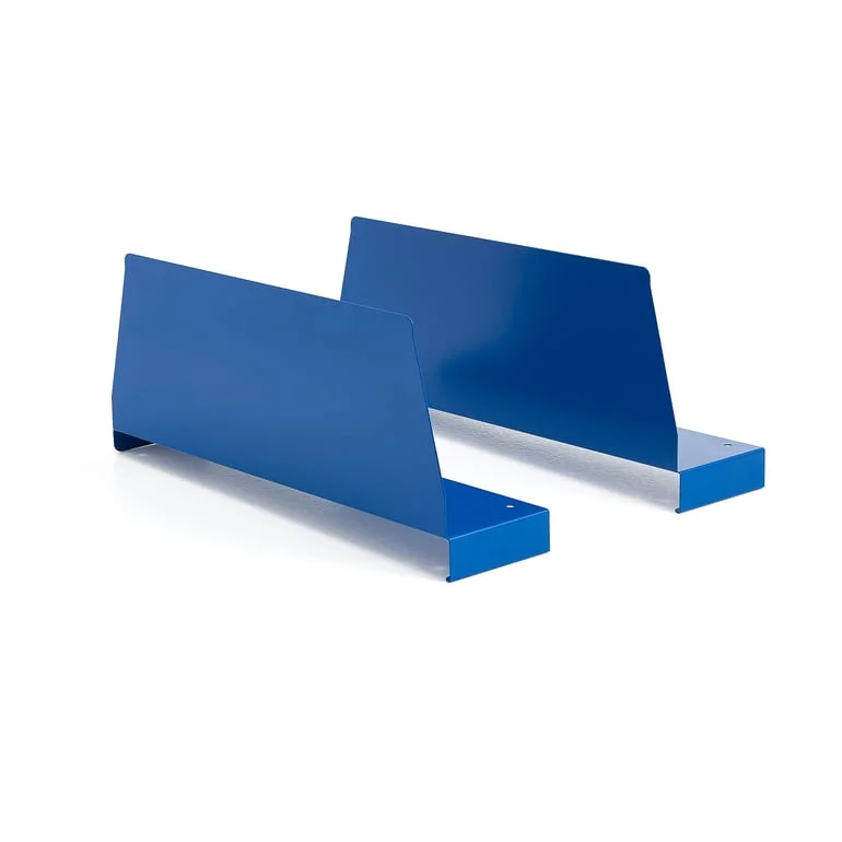 Avdeler SUPPLY til stålhyller, 2-pk., 160x440 mm, blå