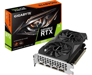 Gigabyte-Geforce RTX 3050 WINDFORCE V2 OC 6GB - B-vare-Gigabyte RTX 3050 Windforce V2 OC 6GB-Computer components-Datakomponenter