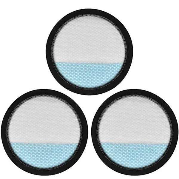 3-pack tvättbara ersättningsfilter för 18V sladdlös skaftdammsugare 1+ PCL720 PBLSV716 A32SV720N