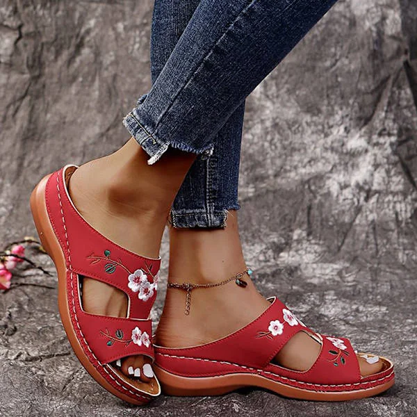 Dam Sandaler Mjuk Botten Kilar Skor Dam Sommar Sandaler Med .