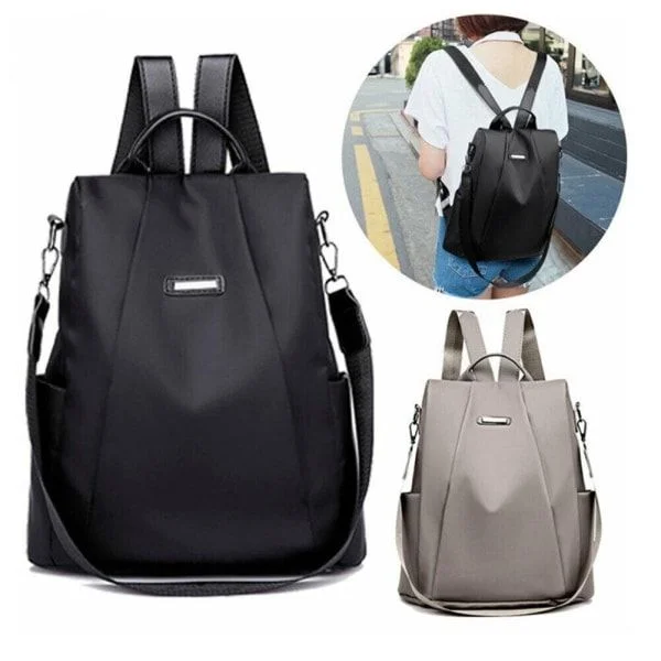 {xjxj} Anti-theft backpack for women, waterproof backpack, women's travel bag, black