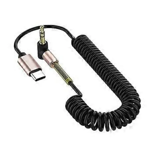USB Type-C til 3,5 mm lydkabel Audio Aux-kabel for bil, hodetelefoner, høyttalere, ledning, linje 3,5 Jack Aux USBC lydkabel, A