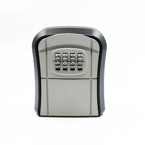 Combination Key Box Wall Mounted Key Lock Box Metal Key Safe Storage Box - Grey, 8*94*36mm, 1 pc