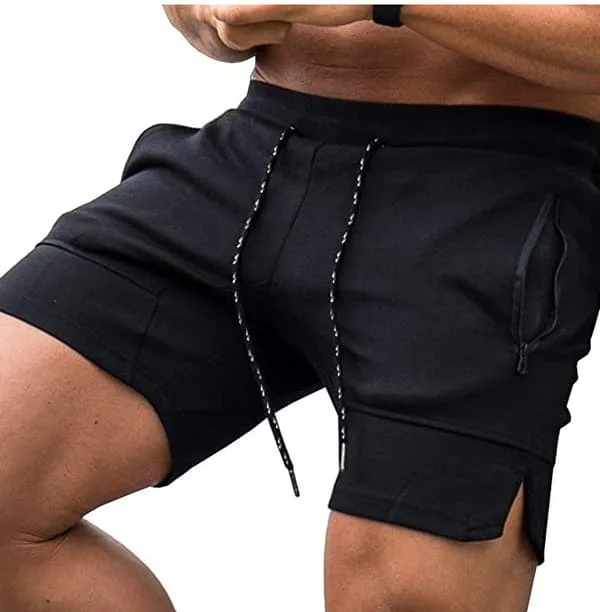 Men's Training Shorts, Gym, Strength Training, Squats, Tight, Bodybuilding, Jogging with Pocket