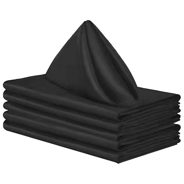 【DENGTU】Sett med 6 tøyservietter, 43*43 cm, vaskbare middagsservietter for restaurant, bryllup og høytider, gjenbrukbare servietter