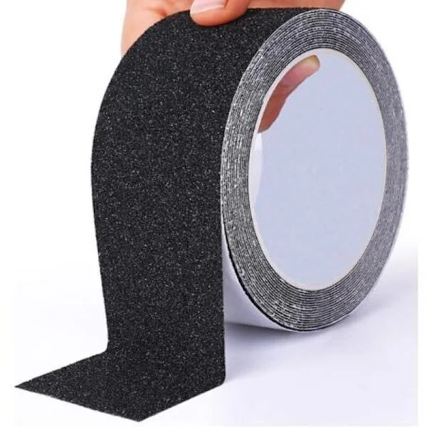 Halkskyddsremsa för trappor, 10 cm x 5 m, självhäftande halkskyddstejp för utomhusbruk, halkskyddstejp, säkerhetstejp, för inom- och utomhusbruk, 