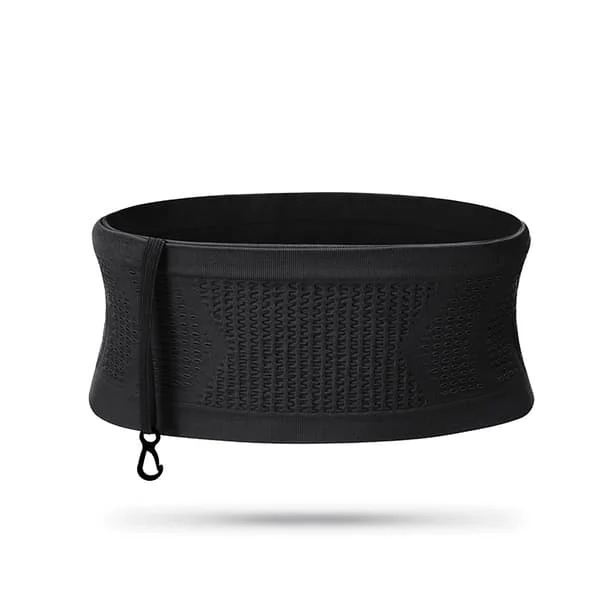 Breathable Waist Belt Hidden Slim Waist Bag Women Her Fanny Pack Sports Running Cell Phone Holder Keys Money Holder Black-FQ-