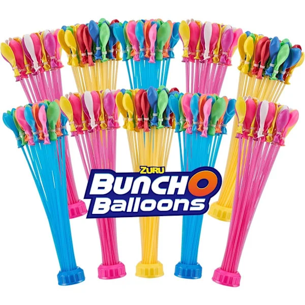 ZURU Bunch O Balloons 350 Rapid-Fill Crazy Color Vattenballonger, 10-pack Amazon Exclusive för sommarkul, utomhusaktiviteter för barn och familj
