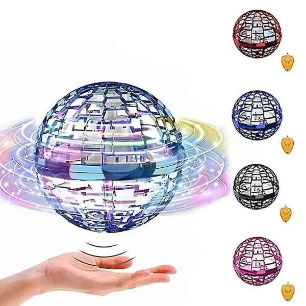 3-pakning Pro Hover Ball Flygende Ball LED Spinner Ball Flygende Orb Leke Blå