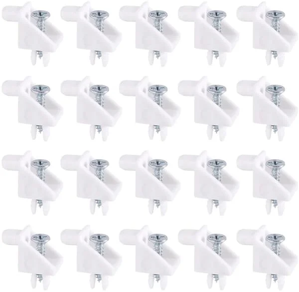 20-pack Vita Hyllkonsoler Skåphyllkonsoler Hyllkonsoler Skåp För IKEA Artikelnummer 101558 Hyllstödpinnar för IKEA Pax och