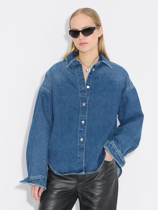 Holzweiler Relaxed-Fit Denim Shirt - Blue - Women's - Large