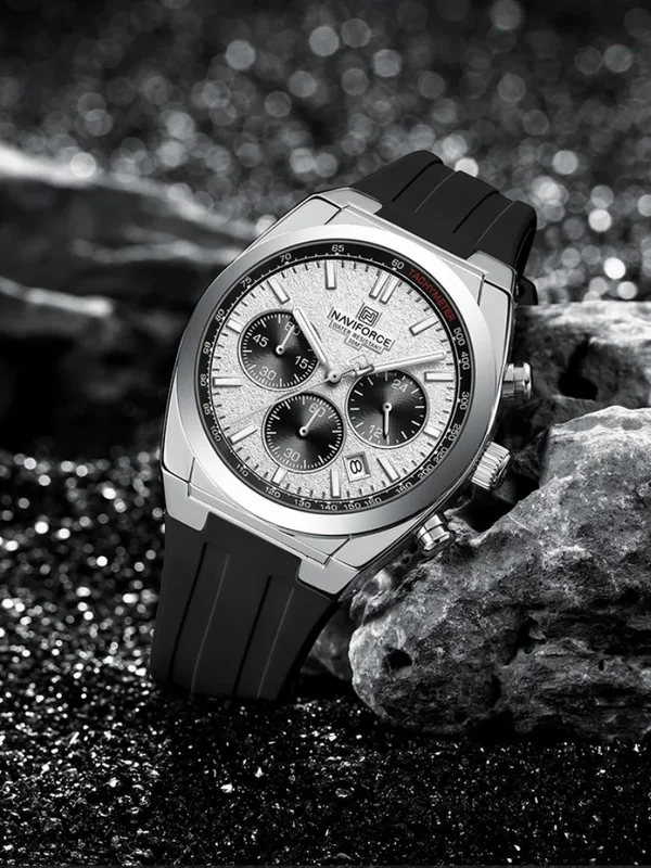 AliExpress - Montre à quartz de luxe pour homme NAVIFORCE, sportive, affichage 24 heures, fenêtre de date, chronographe étanche, cadeau pour homme