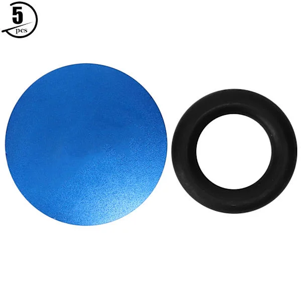 Mountainbike og Landevejscykel Aluminium Leje BB Hul Integreret Krank Sæt Støvkappe Blå 22-25mm Huldiameter