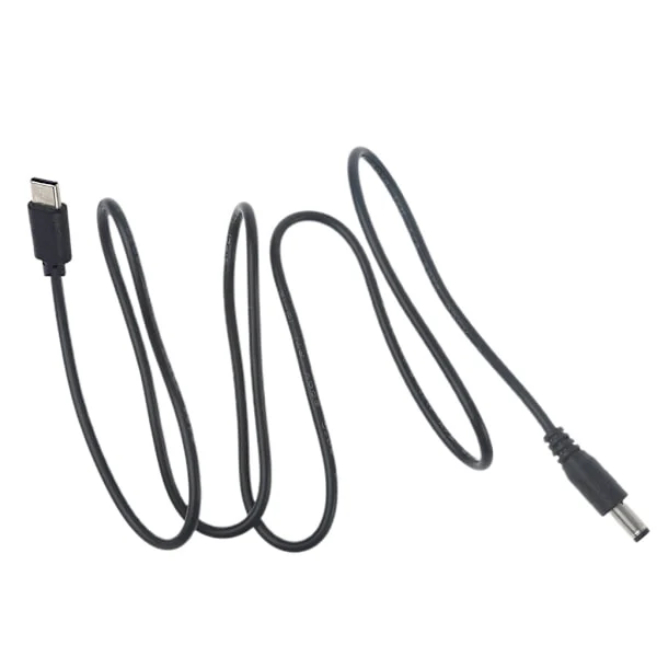 USB 3.0 Type C hann til likestrøm 5,5 x 2,1 mm hannlig strømkontakt forlenger ladekabel ladekabeladapter (type C til 5,5 x 2,1 mm)