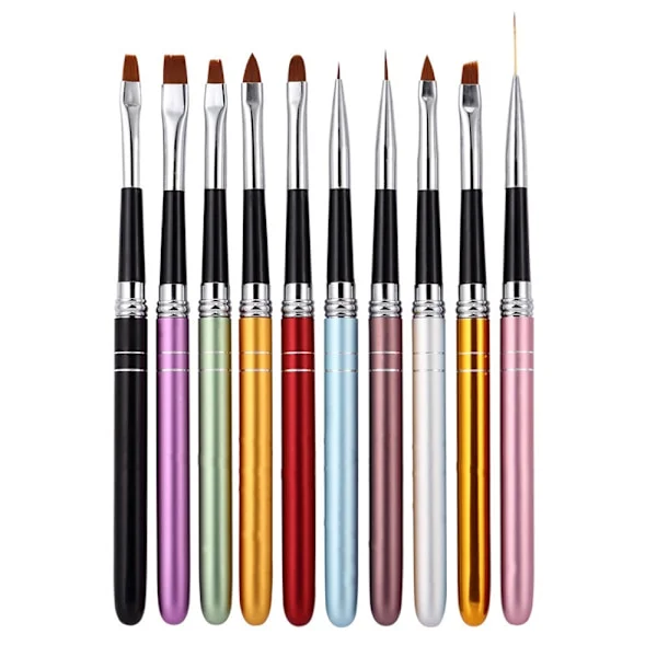 Neglekunst Pensler Akryl Negle Pensler UV Gel Malepensler Liner Pensler