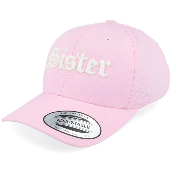 Kiddo Cap - Rosa adjustable Caps - Kids Sister Old English 3d Pink Adjustable @ Hatstore