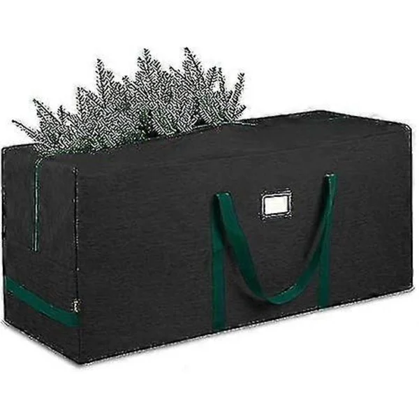 Stor oppbevaringsveske for juletre, kraftig vanntett Oxford-stoff, oppbevaring av julepynt med håndtak-FF- 122*39*55CM