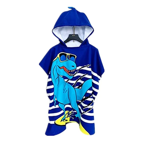 Badhandduk barn badhandduk, utsökt mönster badrock badponcho badponcho barn pojkar flickor söt handduk med huva för barn pojkar flickor