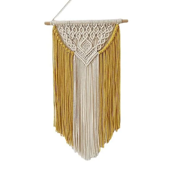 1 Piece Macrame Wall Hanging, Home Decor Wall Hanging Hand-Woven Wall Tapestry Indoor Outdoor Living Room Bedroom Decor, 40CM*70CM